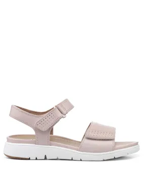 Hotter Sandals Leather Standard Saunter - Blush-le