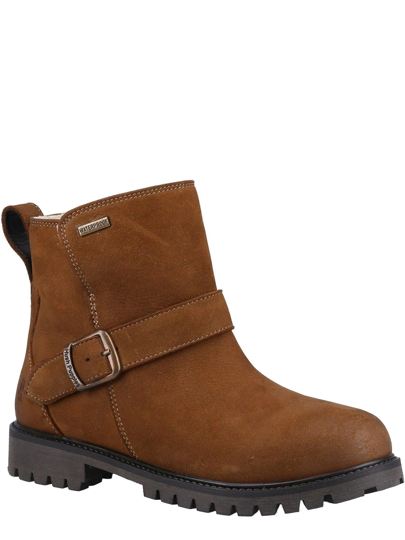 Hush Puppies Wakely Buckle Ankle Boot - Tan