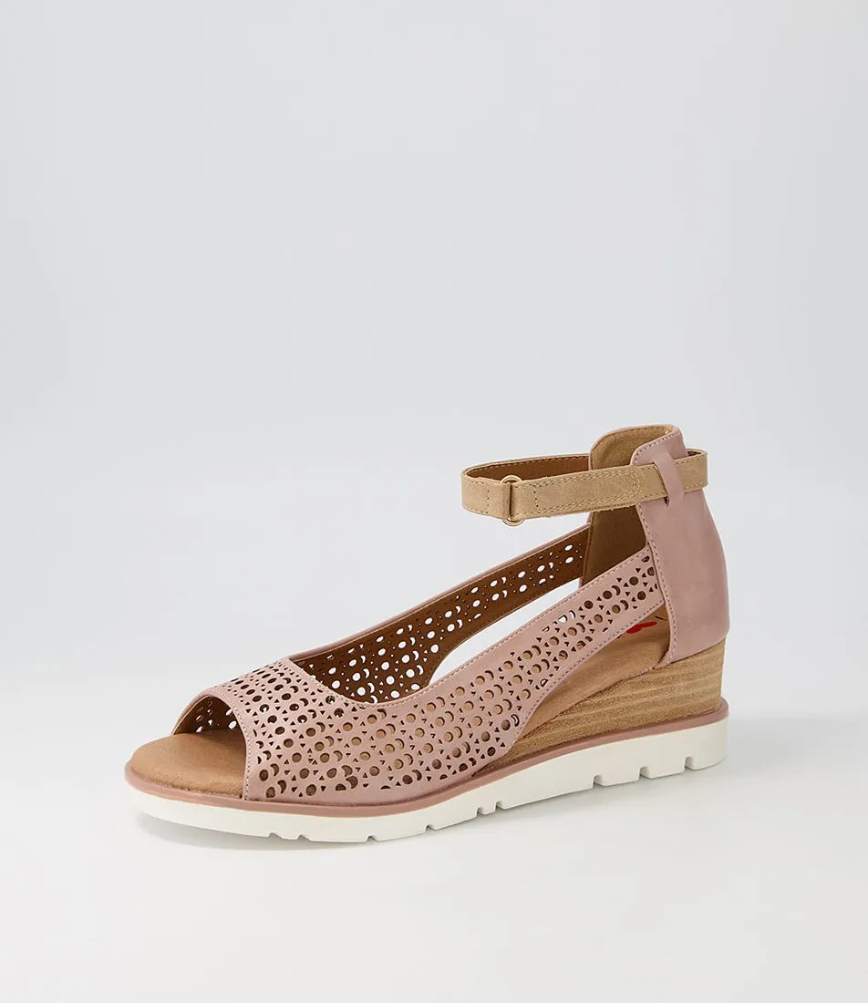 I LOVE BILLY Redzel Blush Latte Sandals