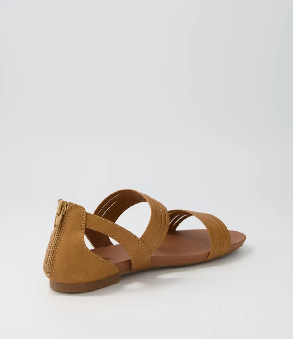 I LOVE BILLY Selana Tan Smooth Sandals