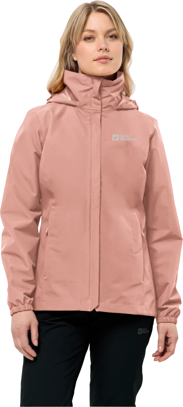 Jack Wolfskin Women's Stormy Point 2-Layer Jacket Rose Dawn | Buy Jack Wolfskin Women's Stormy Point 2-Layer Jacket Ro