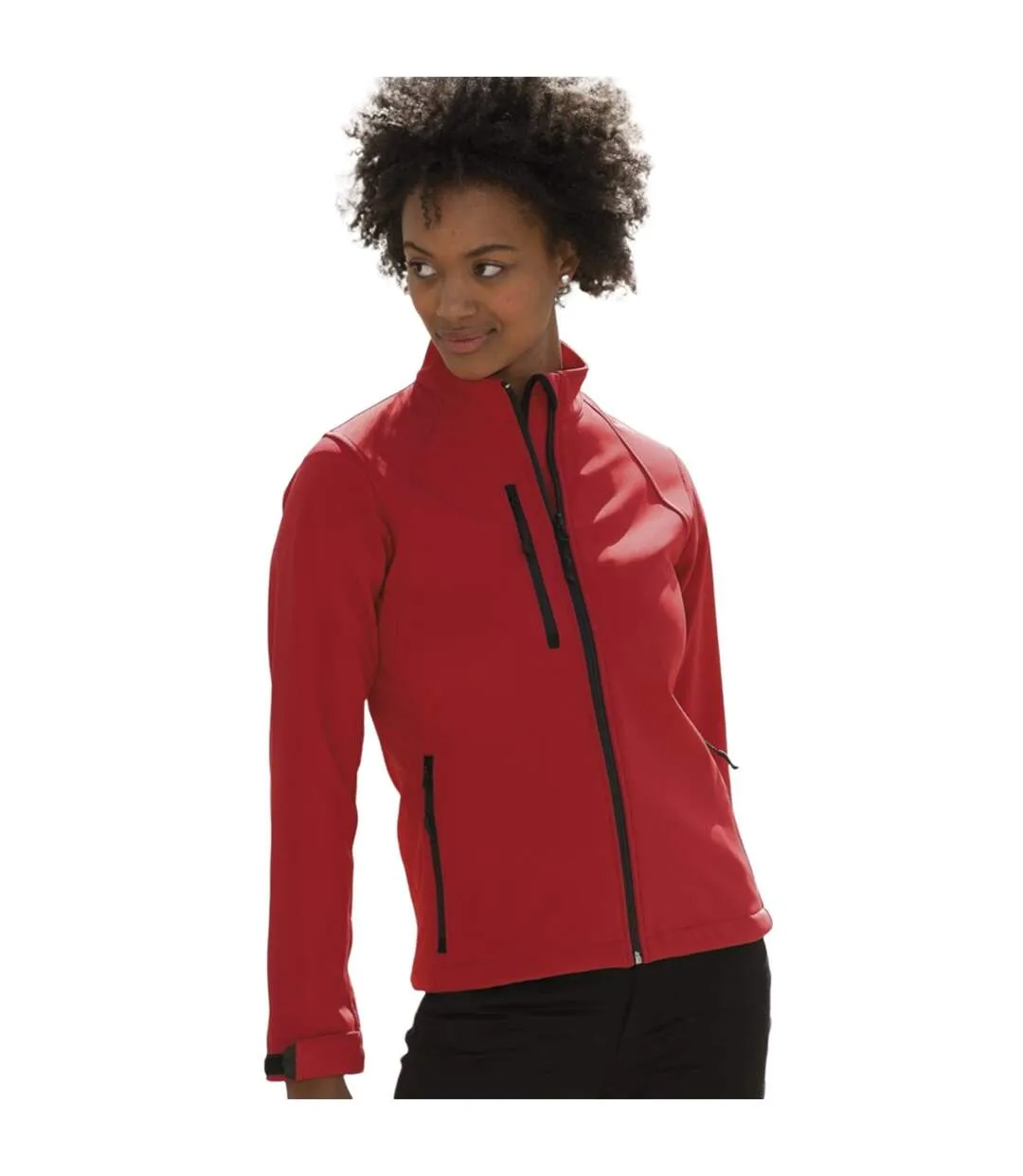 Jerzees Colours Ladies Water Resistant & Windproof Soft Shell Jacket (Classic Red) - UTBC561