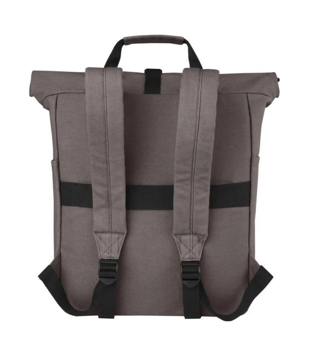 Joey roll top canvas 15l laptop backpack one size grey Generic