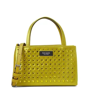 Kate Spade New York Sam Icon Crystal Embellished Fabric Mini Tote