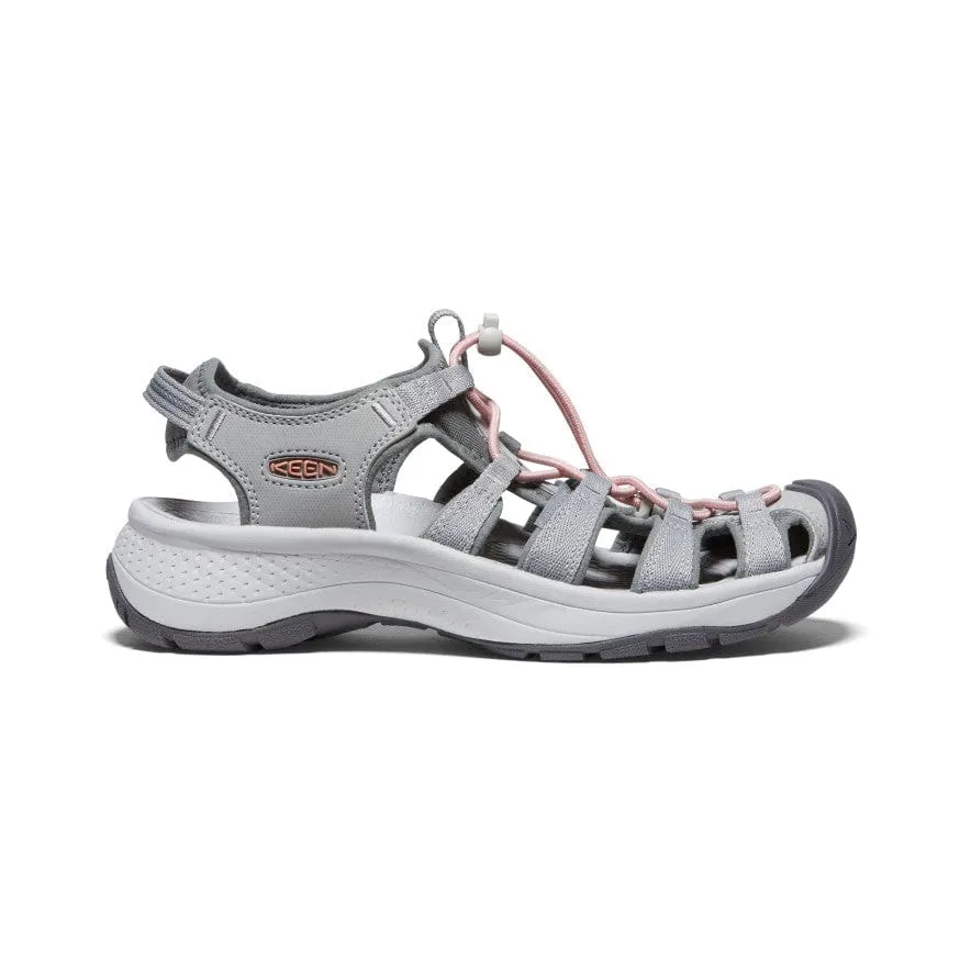 Keen Womens Astoria West Sandals - Grey / Coral