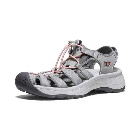 Keen Womens Astoria West Sandals - Grey / Coral