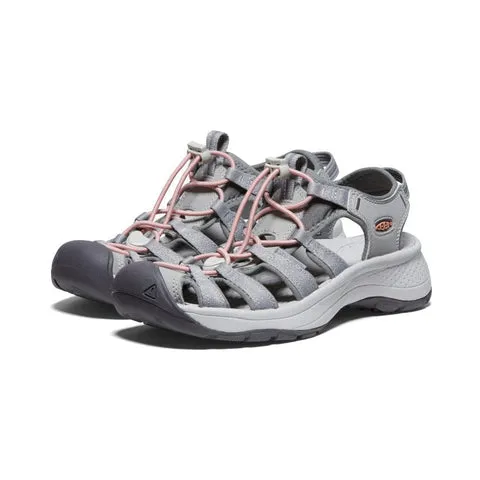 Keen Womens Astoria West Sandals - Grey / Coral