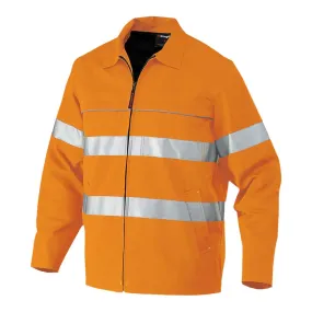 King Gee Hi-Vis Reflective Nano-tex Cotton Drill Work Jacket (K55805)-