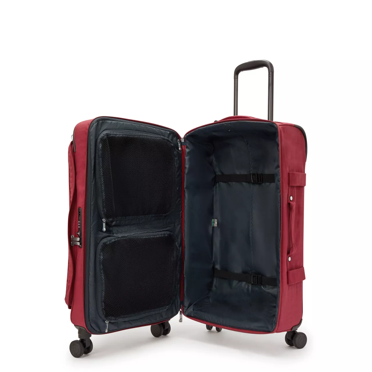 KIPLING Spontaneous Medium Four-Wheeled Suitcase - Funky Red