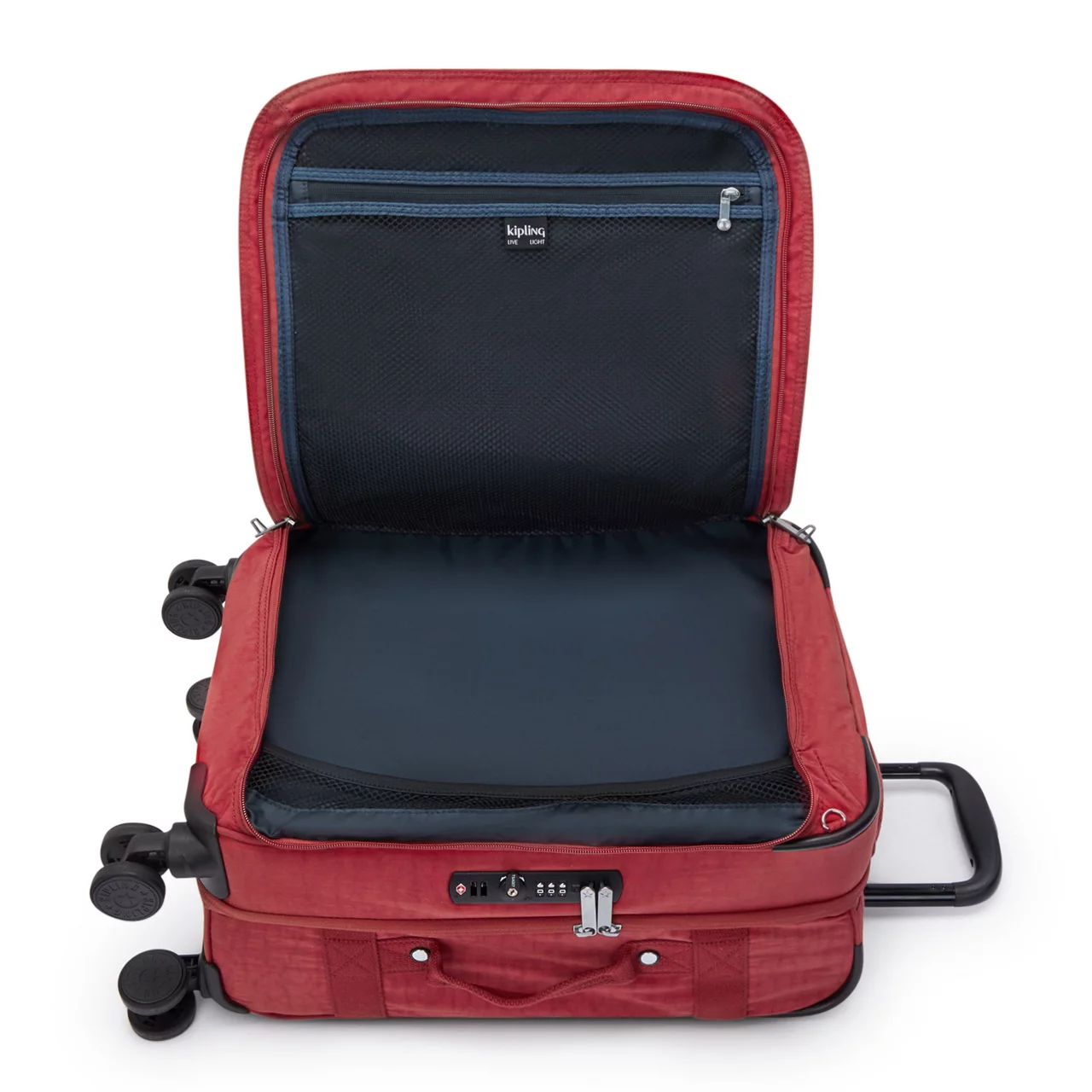 KIPLING Spontaneous Small Cabin Suitcase - Funky Red