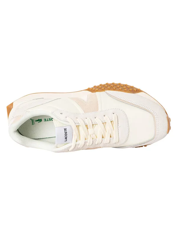 Lacoste L-Spin Deluxe 123 1 SMA Textile Trainers - Off White