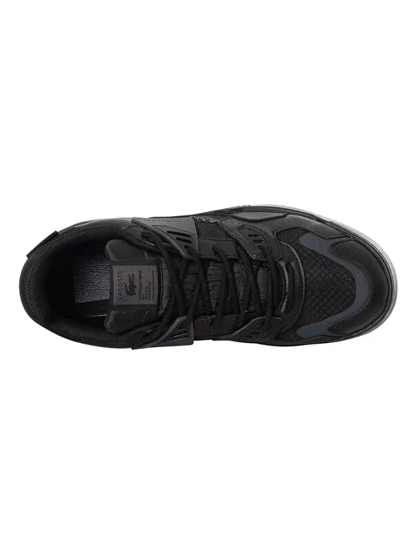 Lacoste LT 125 223 1 SMA Leather Trainers - Black