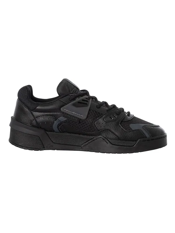 Lacoste LT 125 223 1 SMA Leather Trainers - Black