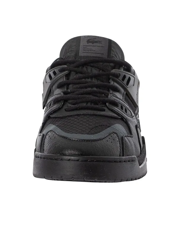 Lacoste LT 125 223 1 SMA Leather Trainers - Black