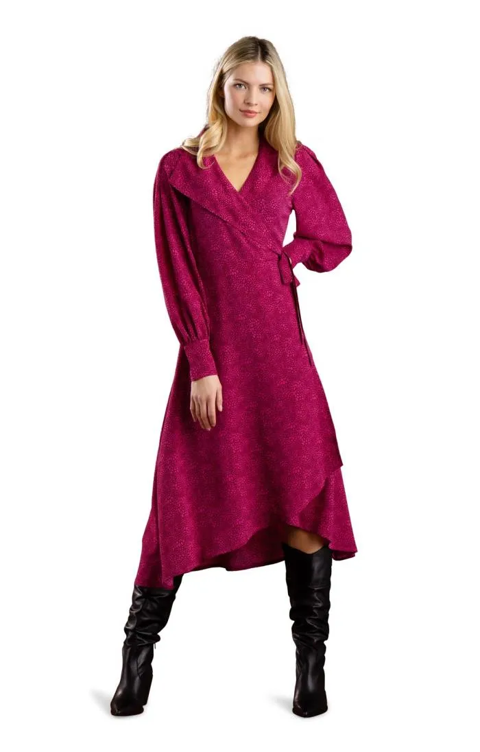 Ladies Marble Wrap Dress