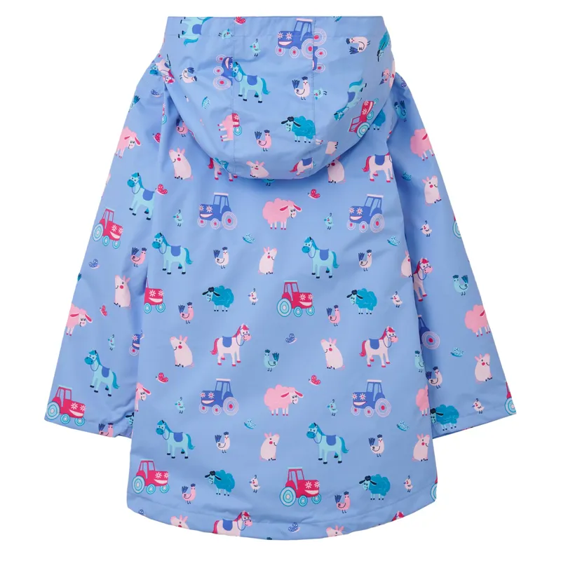 Lighthouse Olivia Junior Girls Waterproof Jacket - Lilac Farm Print