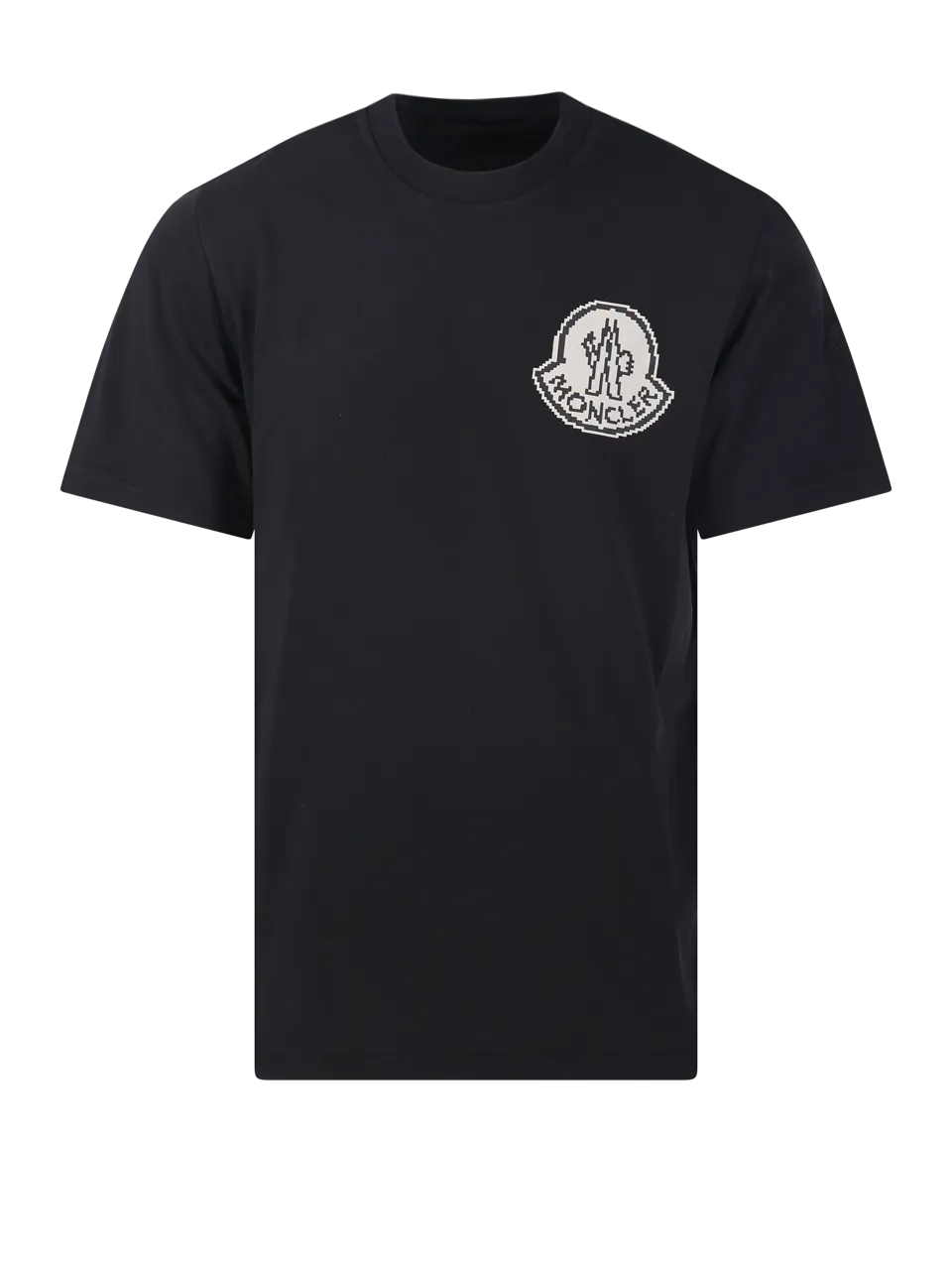 MEN MONCLER BLACK COTTON T-SHIRT