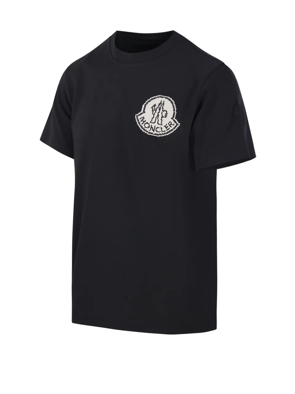 MEN MONCLER BLACK COTTON T-SHIRT