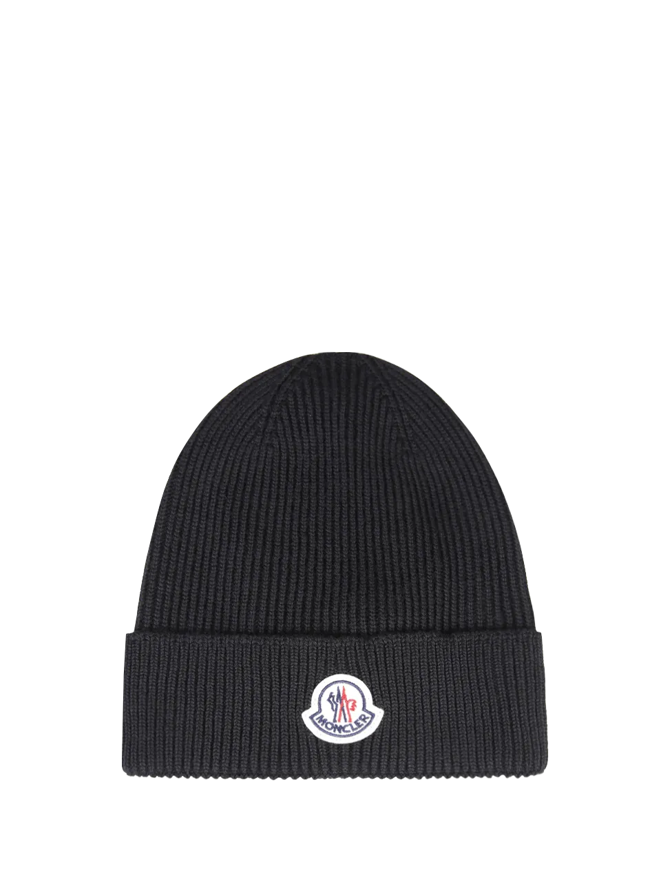 MEN MONCLER BLACK WOOL HAT