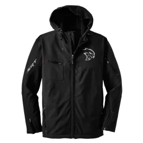 Mens Dodge Hellcat Redeye Hooded Softshell Jacket - Black