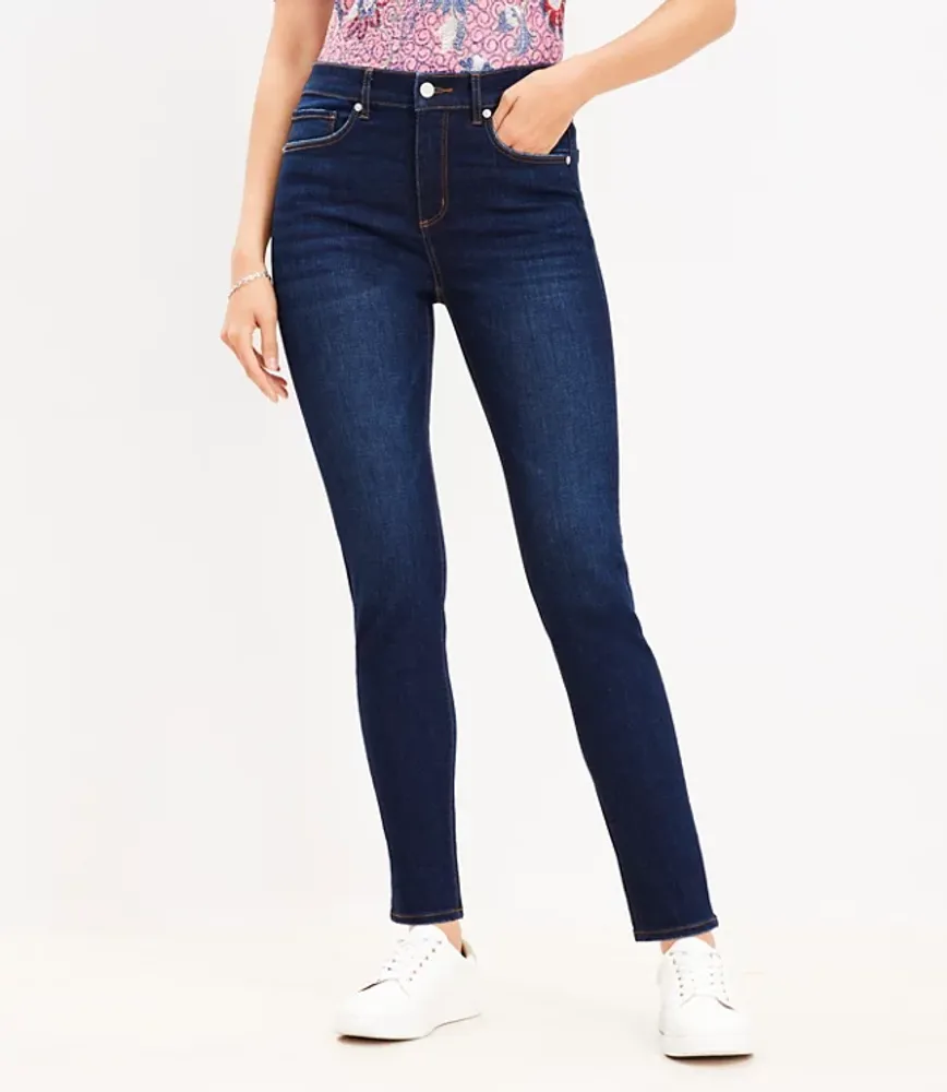 Mid Rise Skinny Jeans Vintage Dark Wash