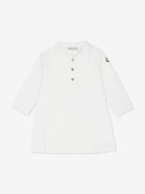 Moncler Enfant Baby Girls Polo Dress in Ivory