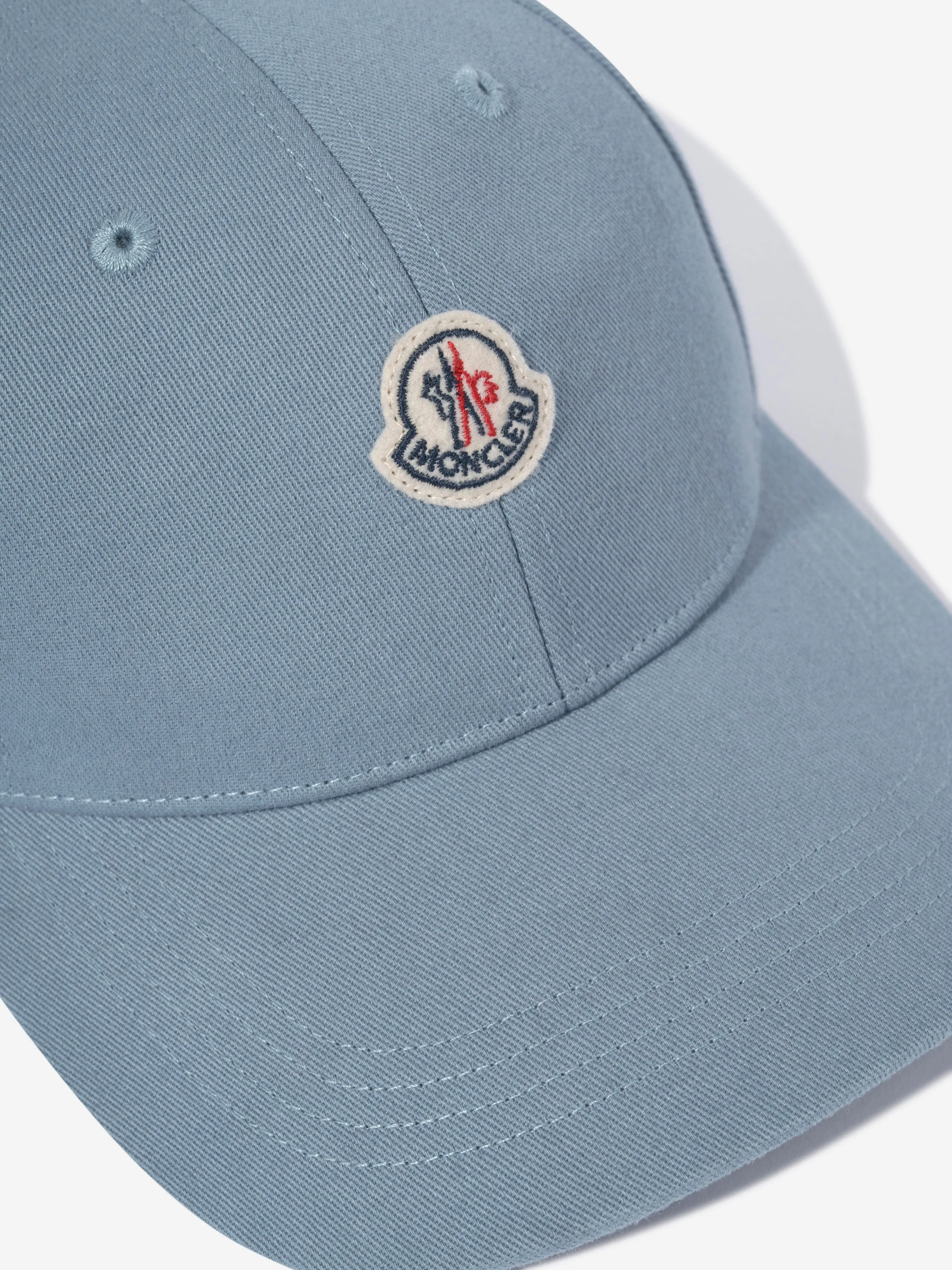 Moncler Enfant Boys Logo Baseball Cap in Blue