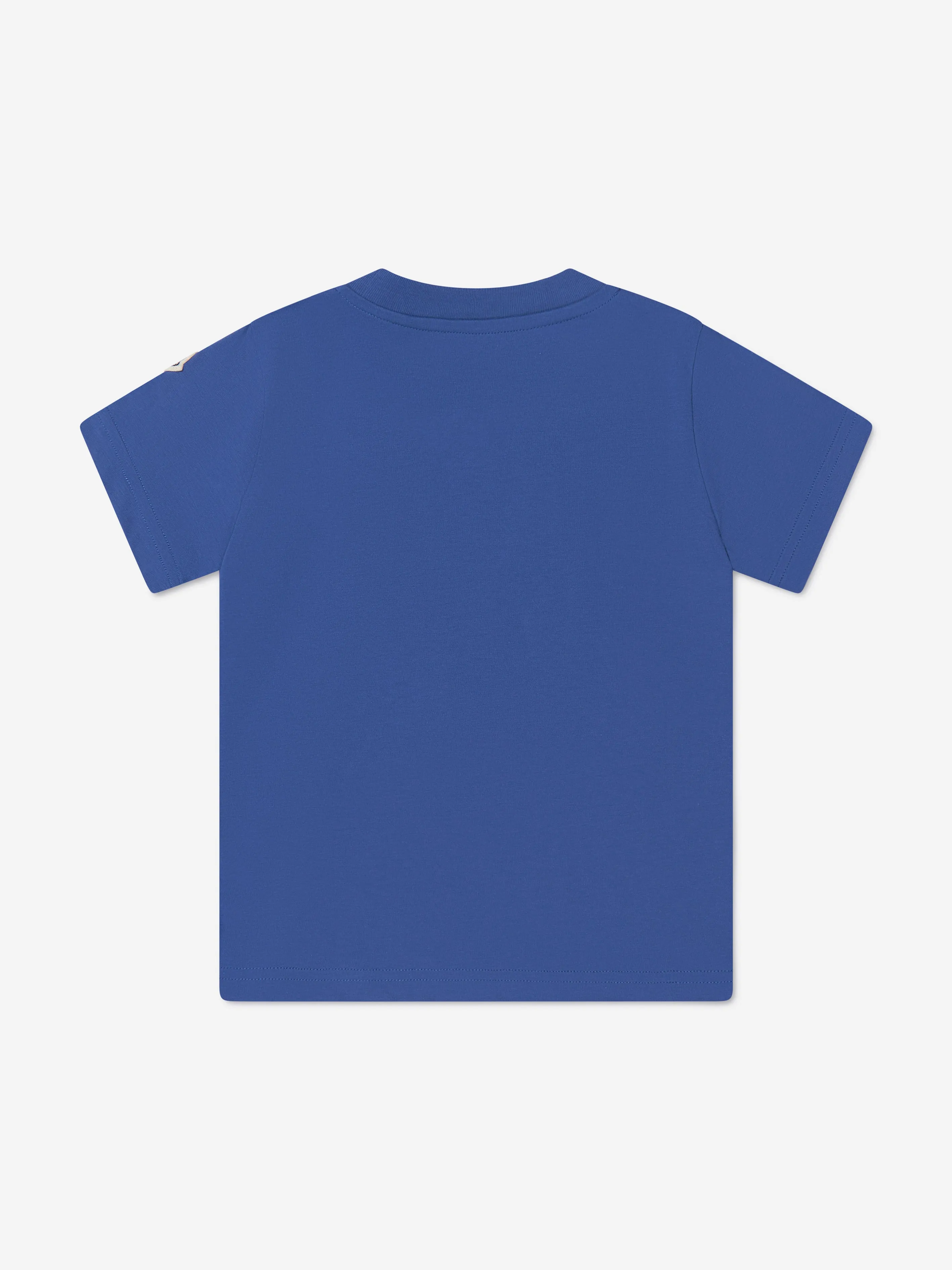 Moncler Enfant Boys Logo T-Shirt in Blue