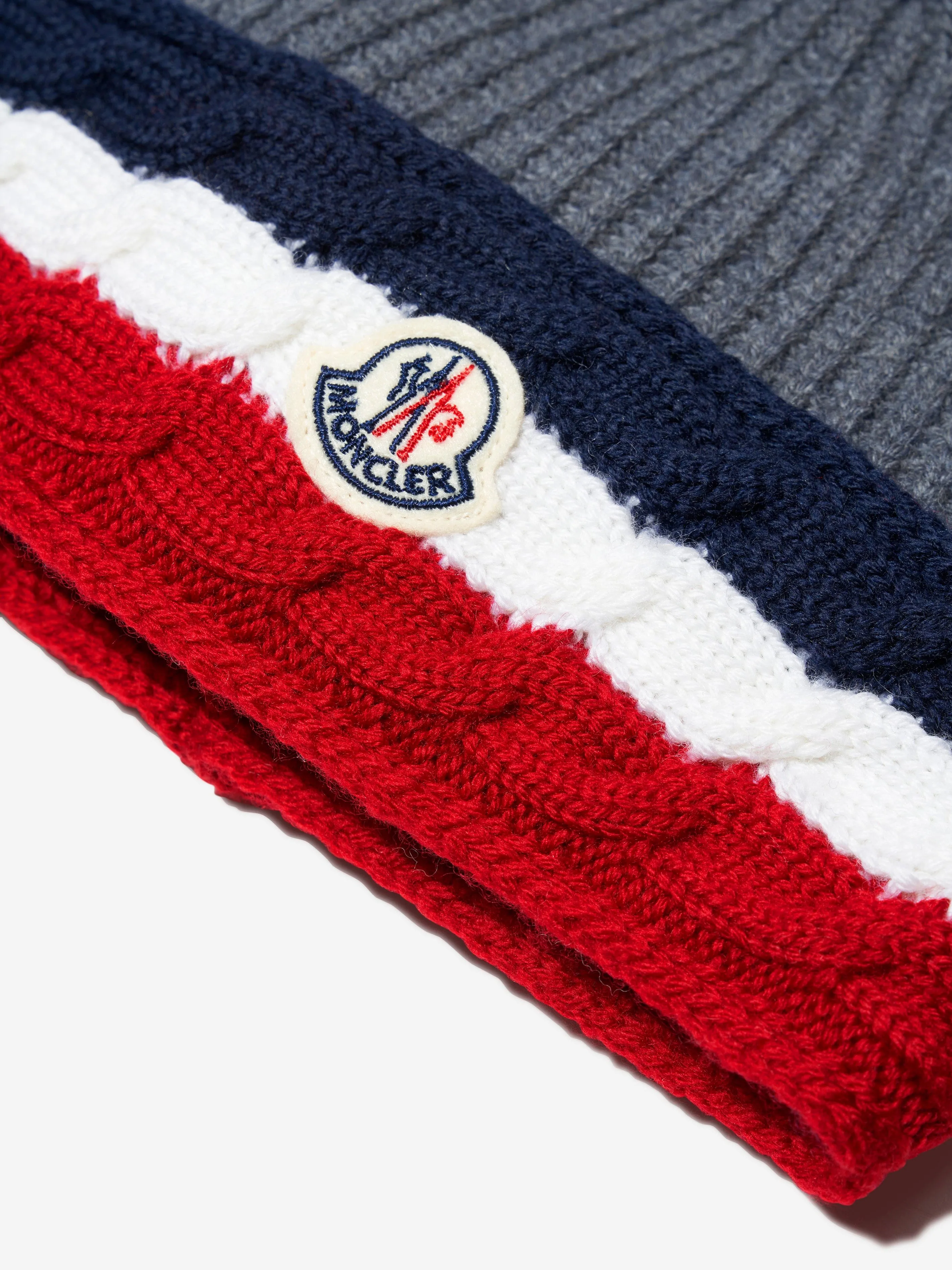 Moncler Enfant - Boys Wool Knitted Logo Hat | Childsplay Clothing