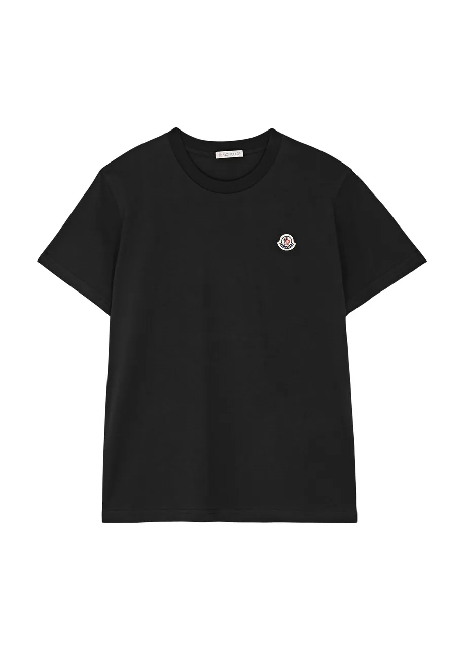 MONCLER KIDS Logo cotton T-shirt (12-14 years) -                         -                     -                