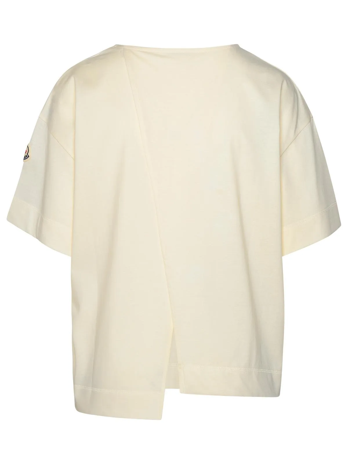 Moncler    Moncler Ivory Cotton T Shirt