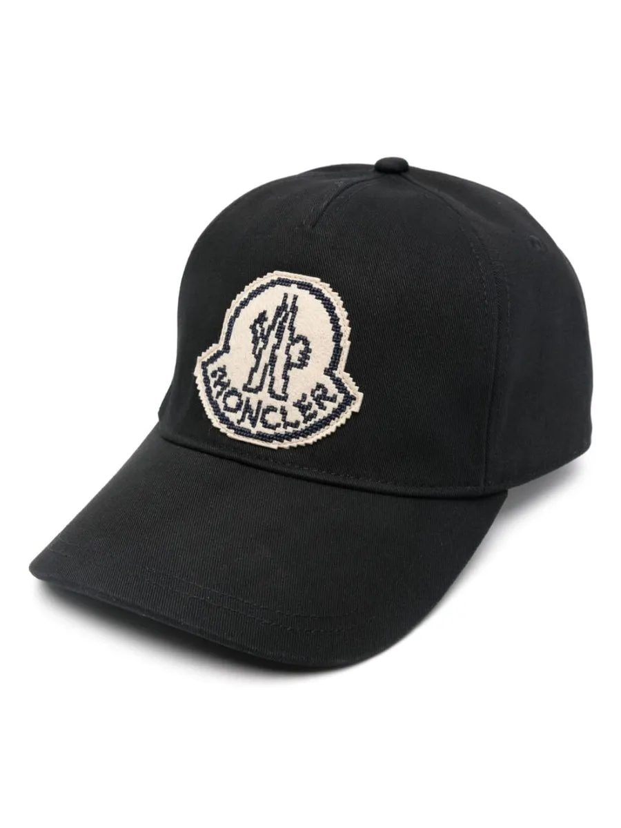 Moncler    Moncler Logo Cotton Baseball Cap