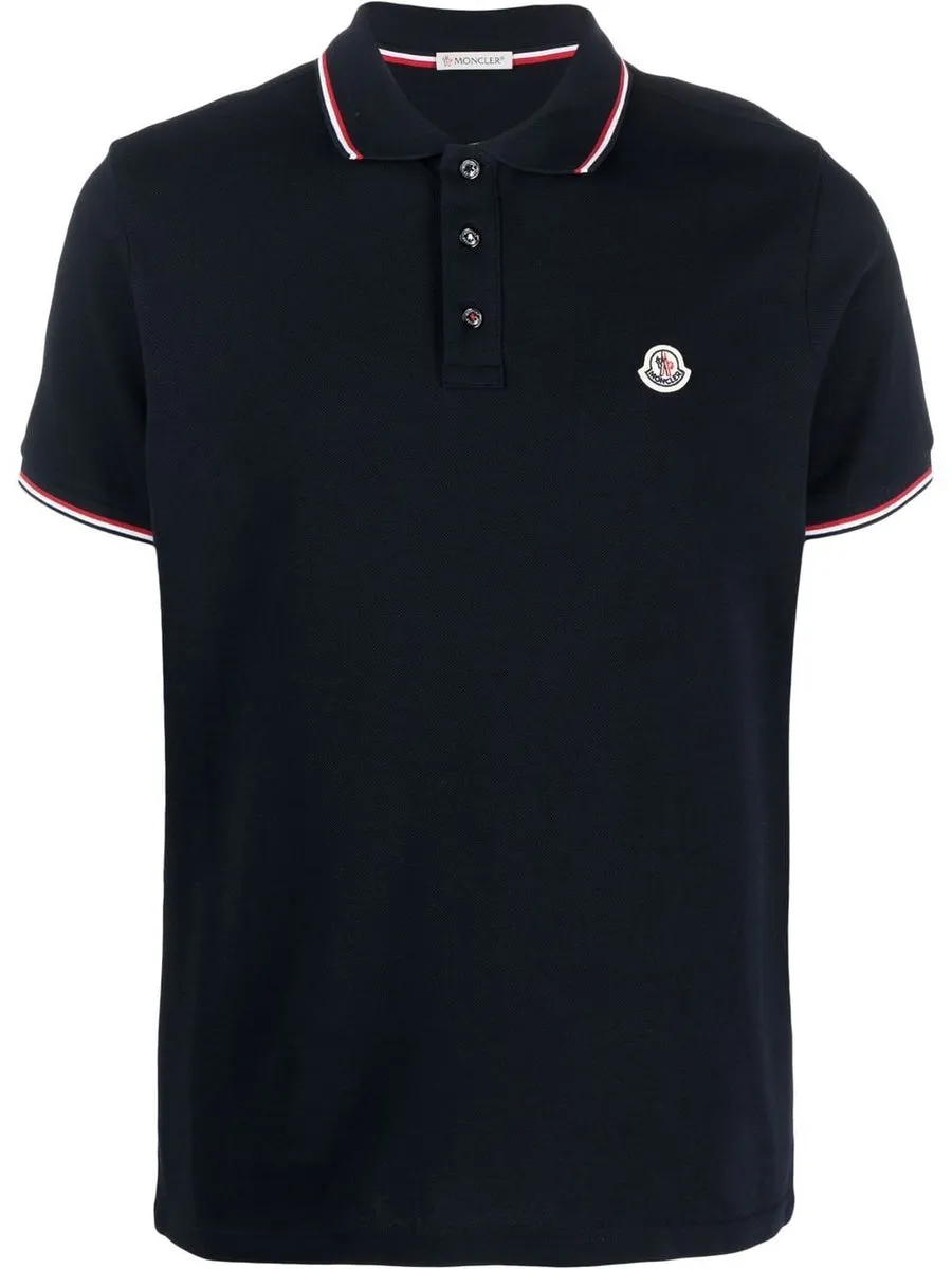 Moncler    Moncler Logo Cotton Polo Shirt