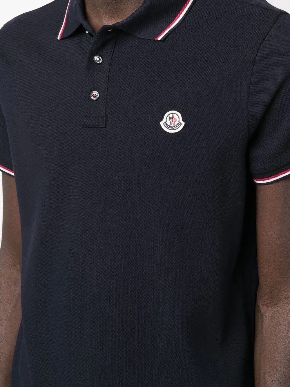 Moncler    Moncler Logo Cotton Polo Shirt