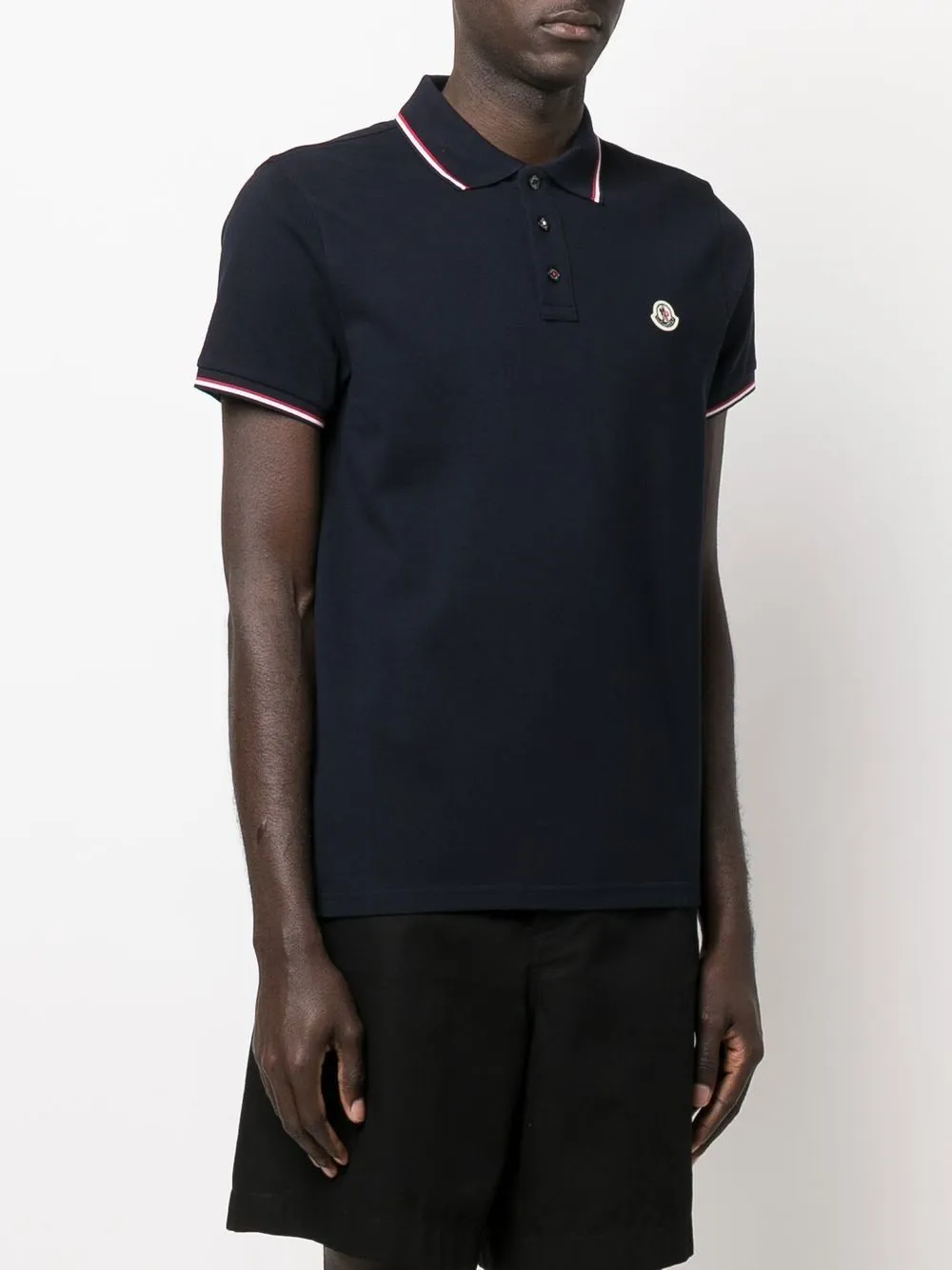 Moncler    Moncler Logo Cotton Polo Shirt