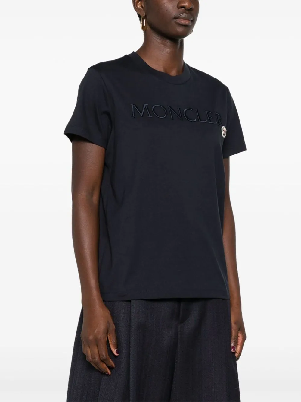 Moncler    Moncler Logo Cotton T Shirt