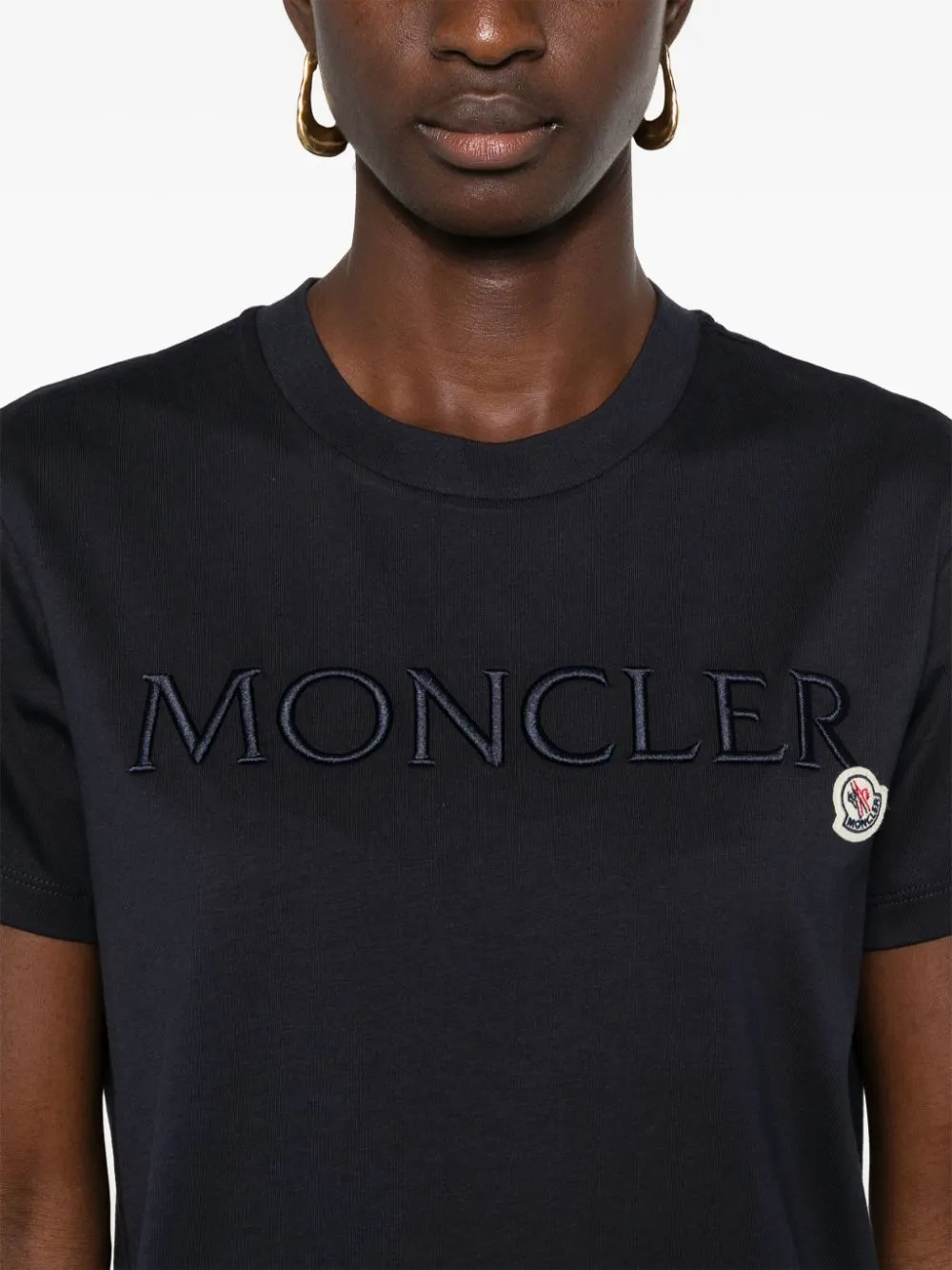 Moncler    Moncler Logo Cotton T Shirt