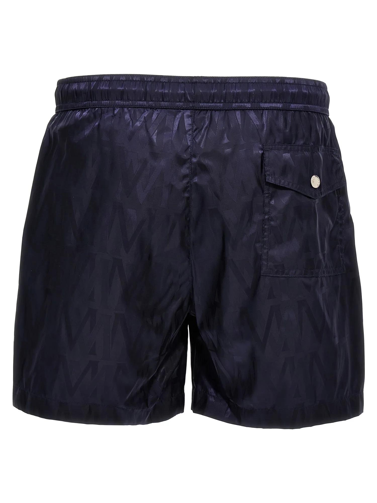 Moncler    Moncler Logo Print Swim Shorts