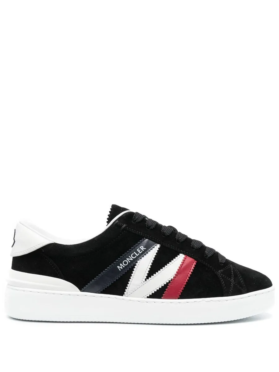 Moncler    Moncler Monaco Leather Sneakers