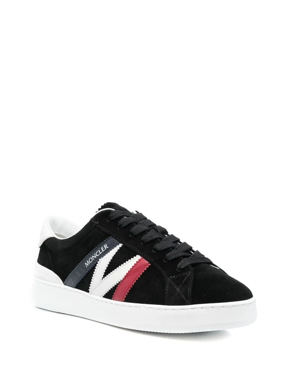 Moncler    Moncler Monaco Leather Sneakers