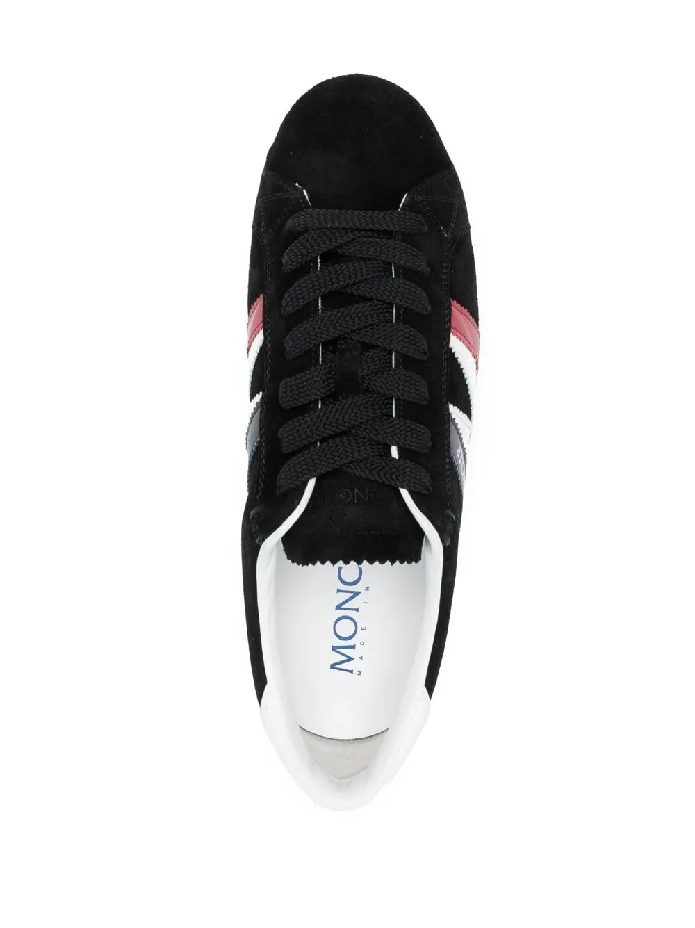 Moncler    Moncler Monaco Leather Sneakers