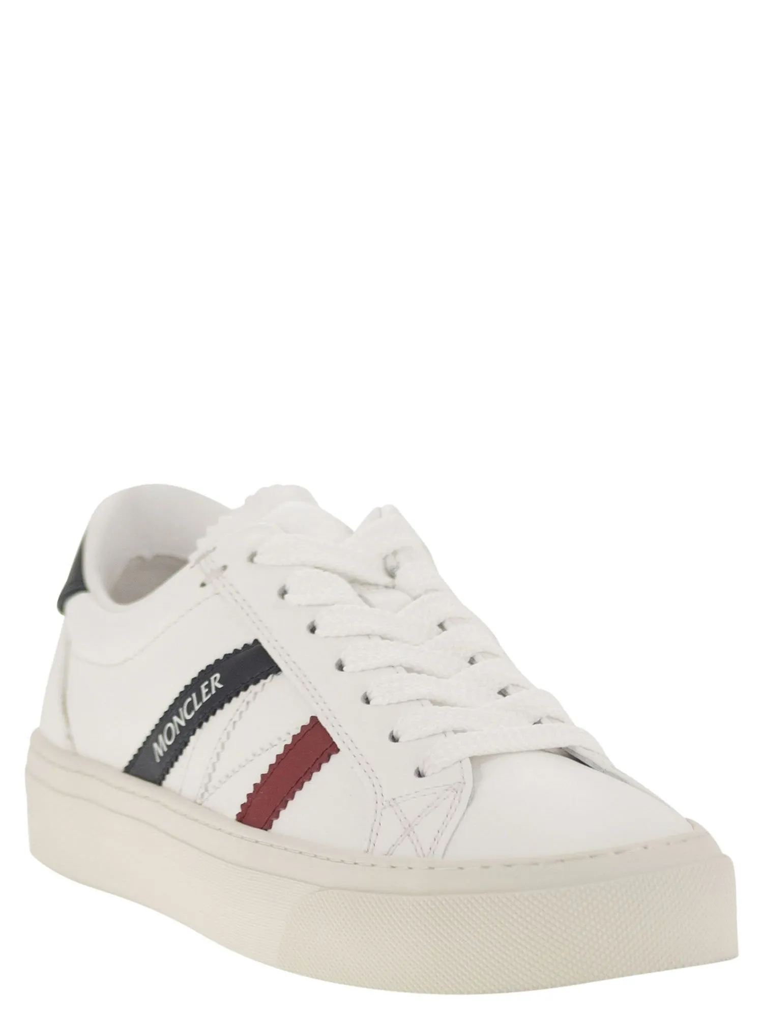 Moncler    Moncler Monaco2 Leather Trainer