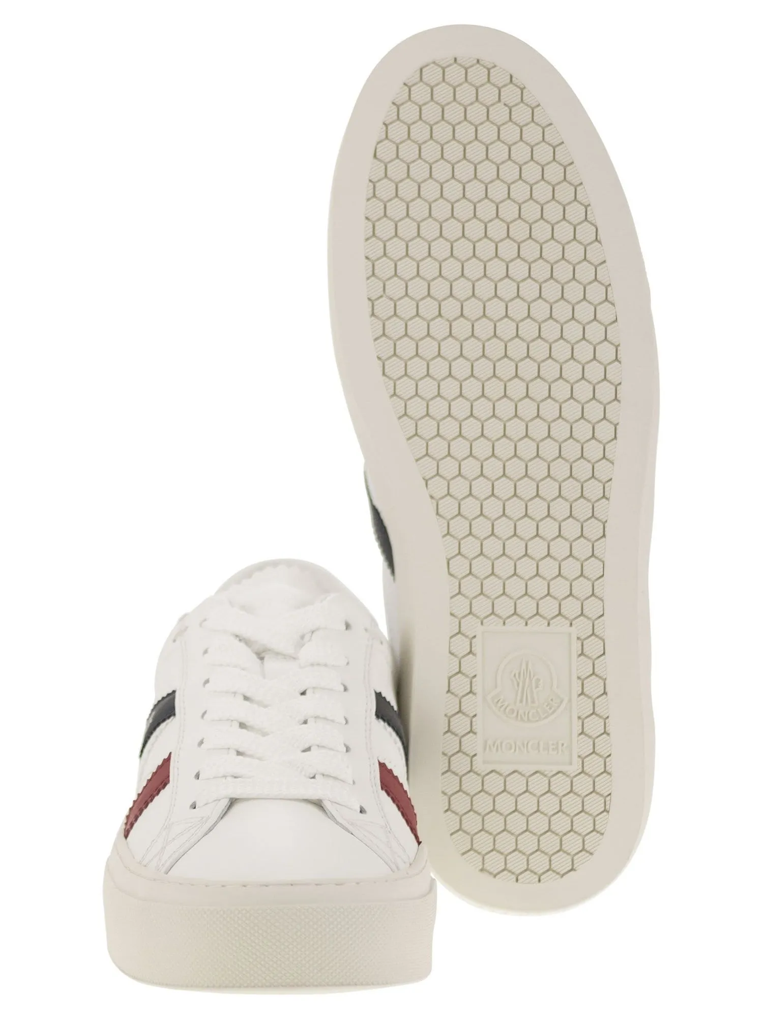 Moncler    Moncler Monaco2 Leather Trainer