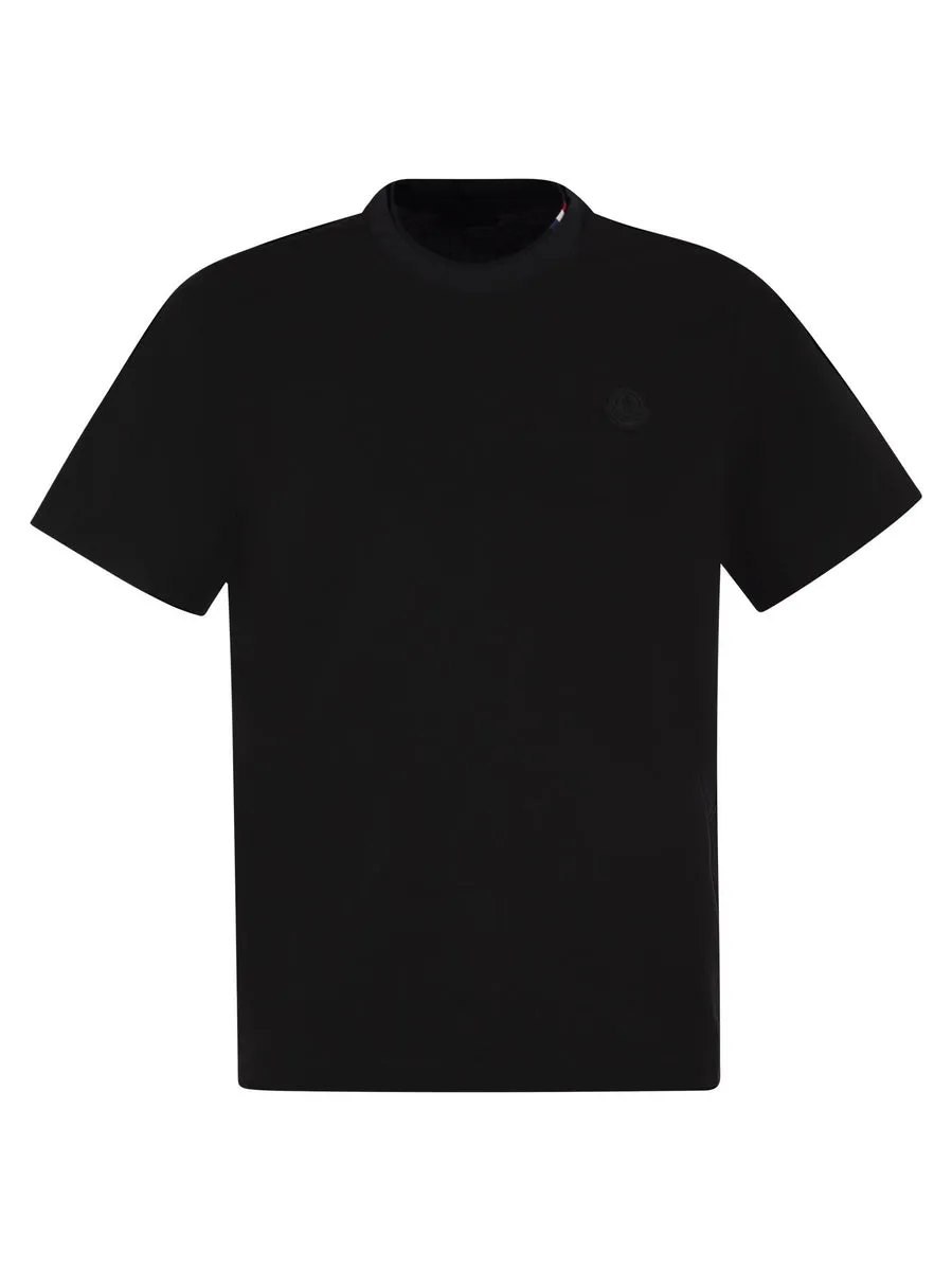 Moncler    Moncler T Shirt With Black Logo