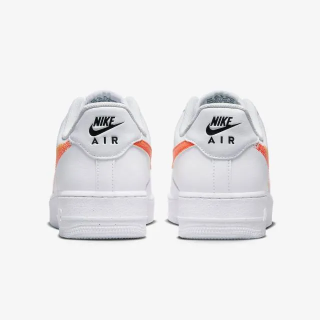 Nike Air Force 1 '07 (Spray Paint Swoosh Safety Orange/ ...