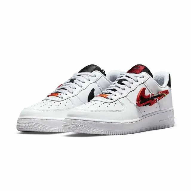 Nike Air Force 1 Low Carabiner Swoosh White Habanero Red