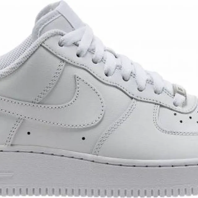 NIKE AIR FORCE 1 LOW MENS CLASSIC OG WHITE ALL LEATHER C...