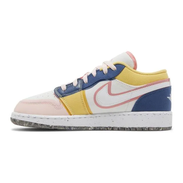 Nike Air Jordan 1 Low SE GS (Multi-Color Canvas/ White/ ...