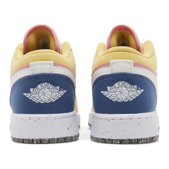 Nike Air Jordan 1 Low SE GS (Multi-Color Canvas/ White/ ...