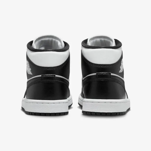 Nike Air Jordan 1 Mid (Panda/ White/ Black/ White) Men U...